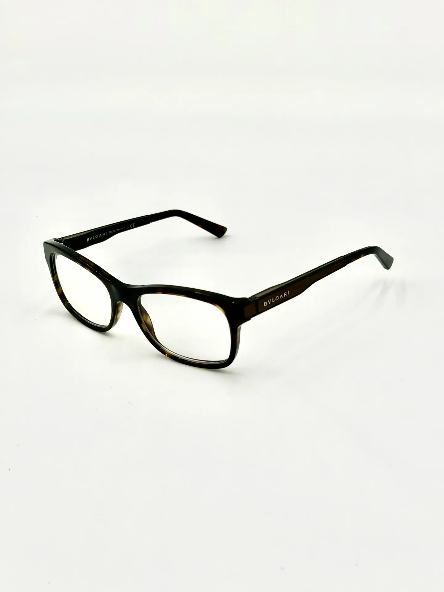 Eyeglasses frame, Bulgari, Brown, Men