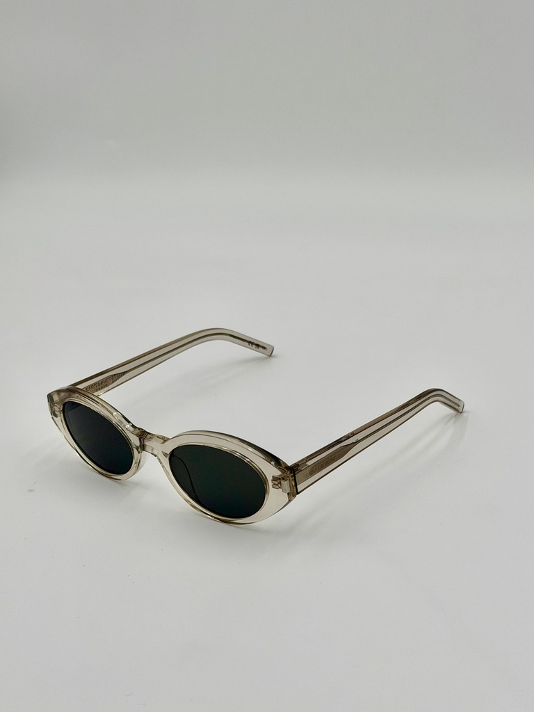 Sunglasses, Saint Laurent, Silver, Woman