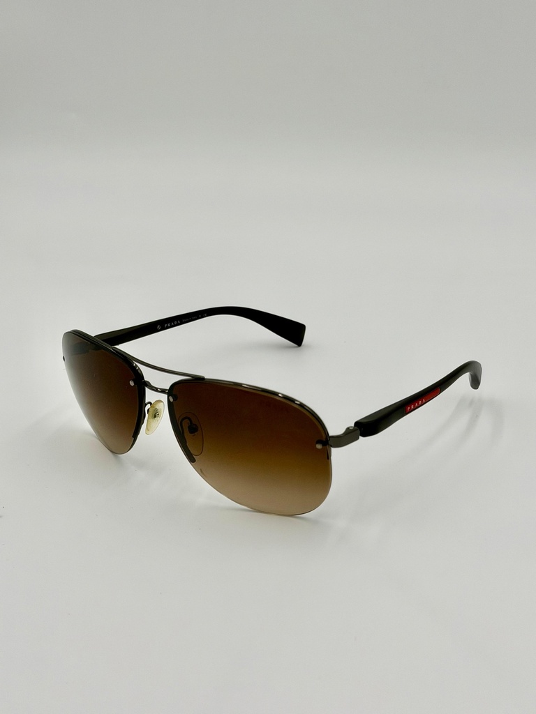 Sunglasses, Prada, Brown, Men