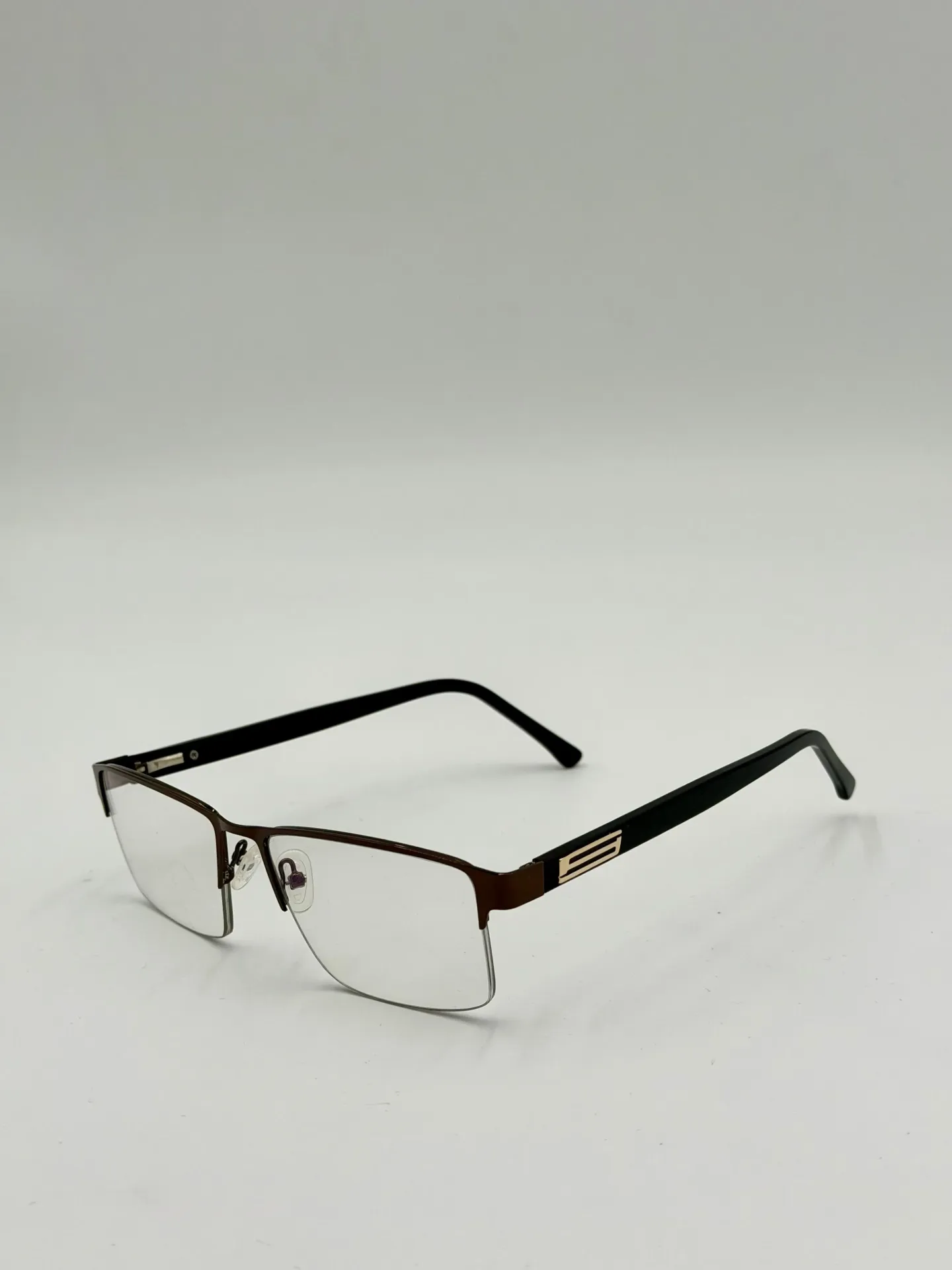 Eyeglasses frame, China, Black with Brown, Men