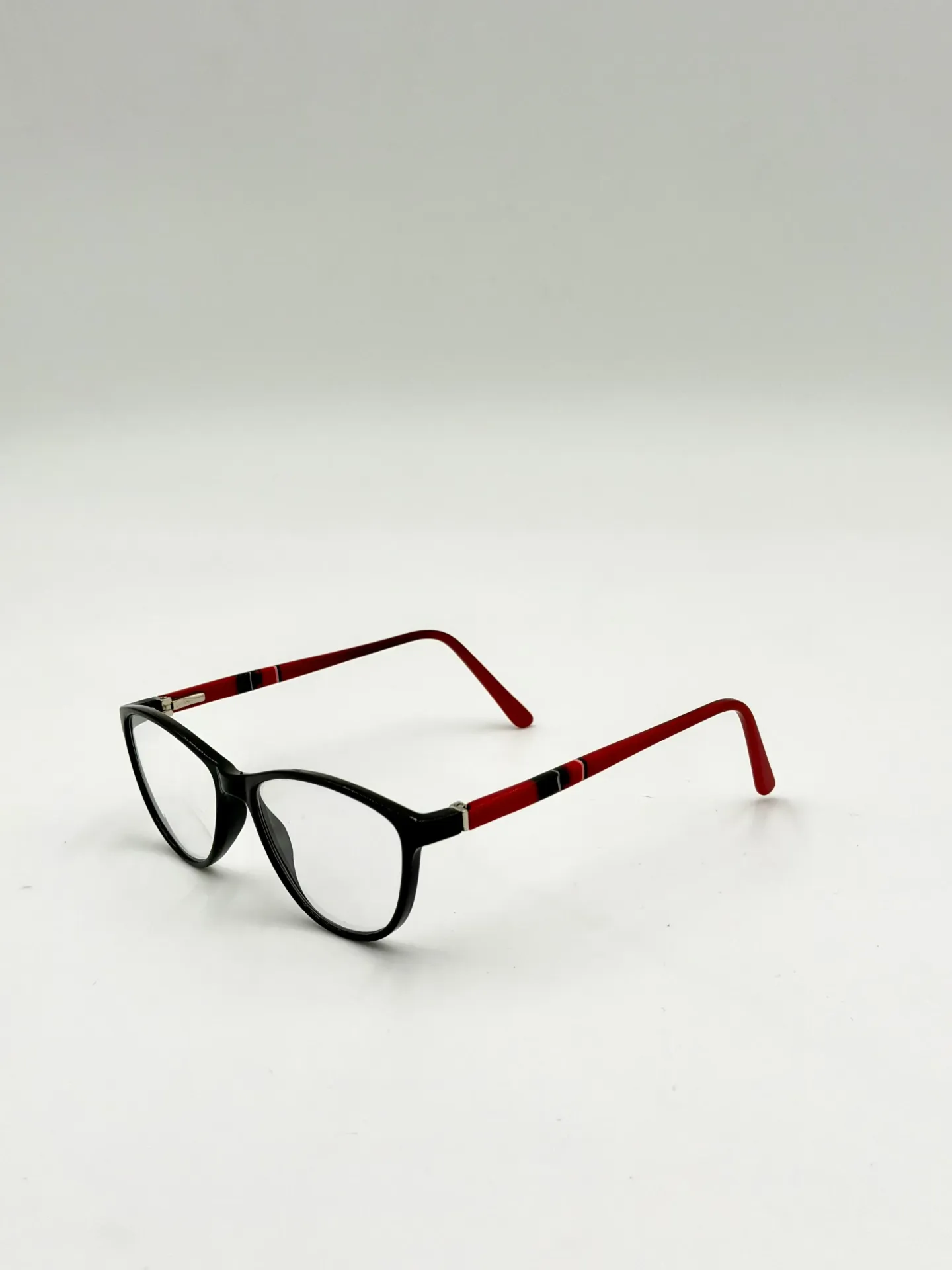 Eyeglasses frame, China, Black with red, Woman