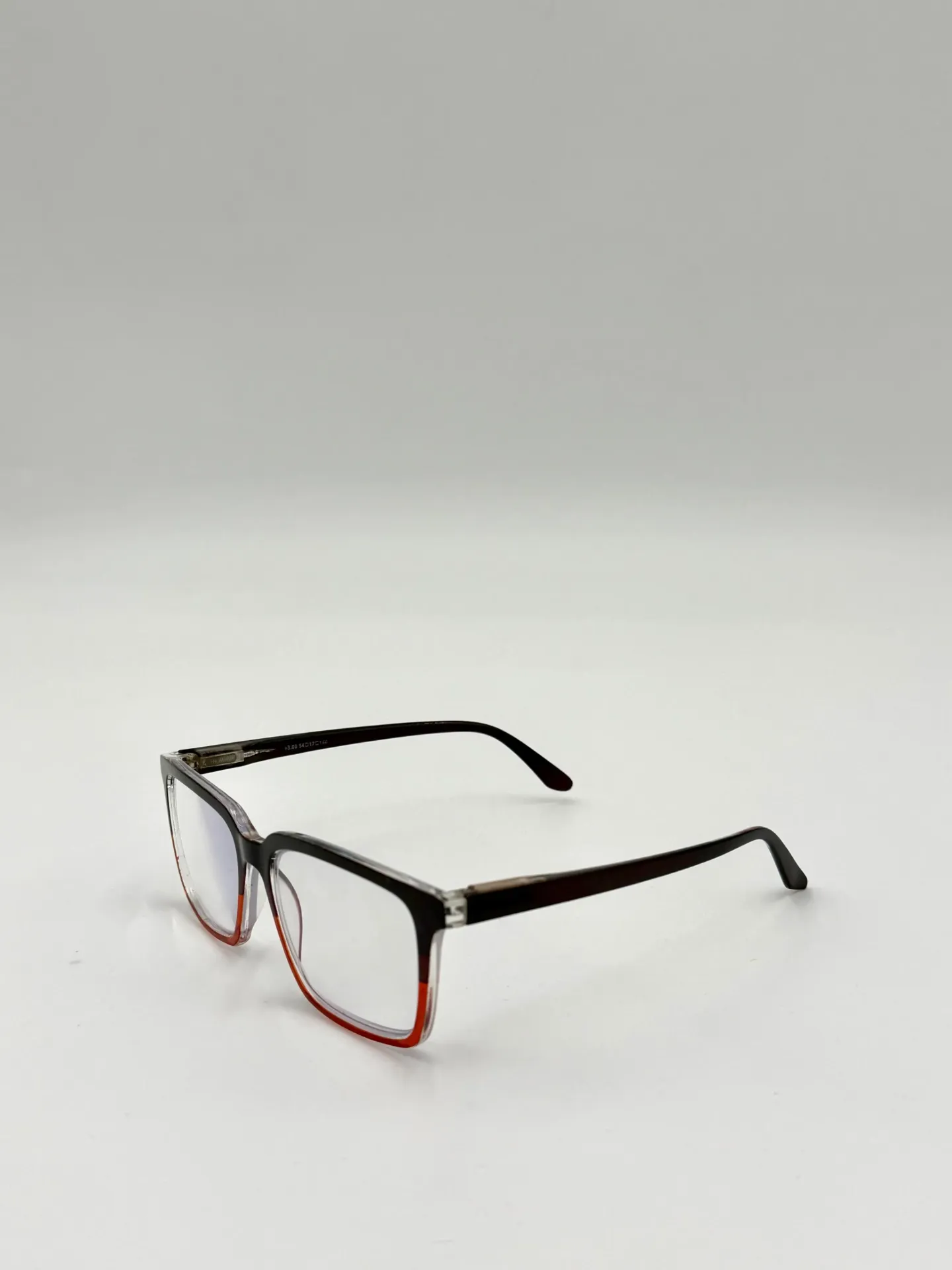 Eyeglasses frame, Borgholm, Black with orangr, Unisix