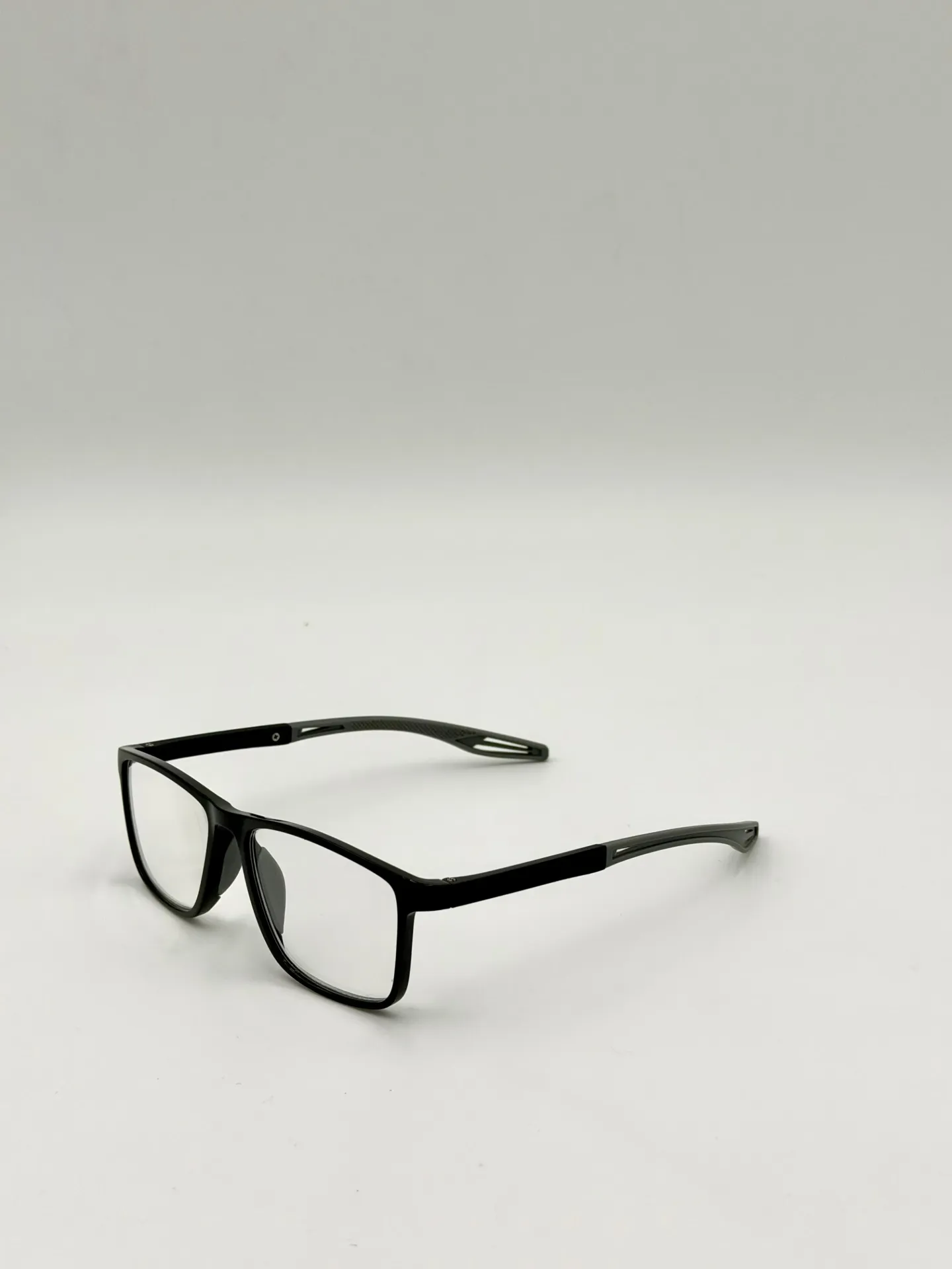 Eyeglasses frame, China, Black with gray, Men