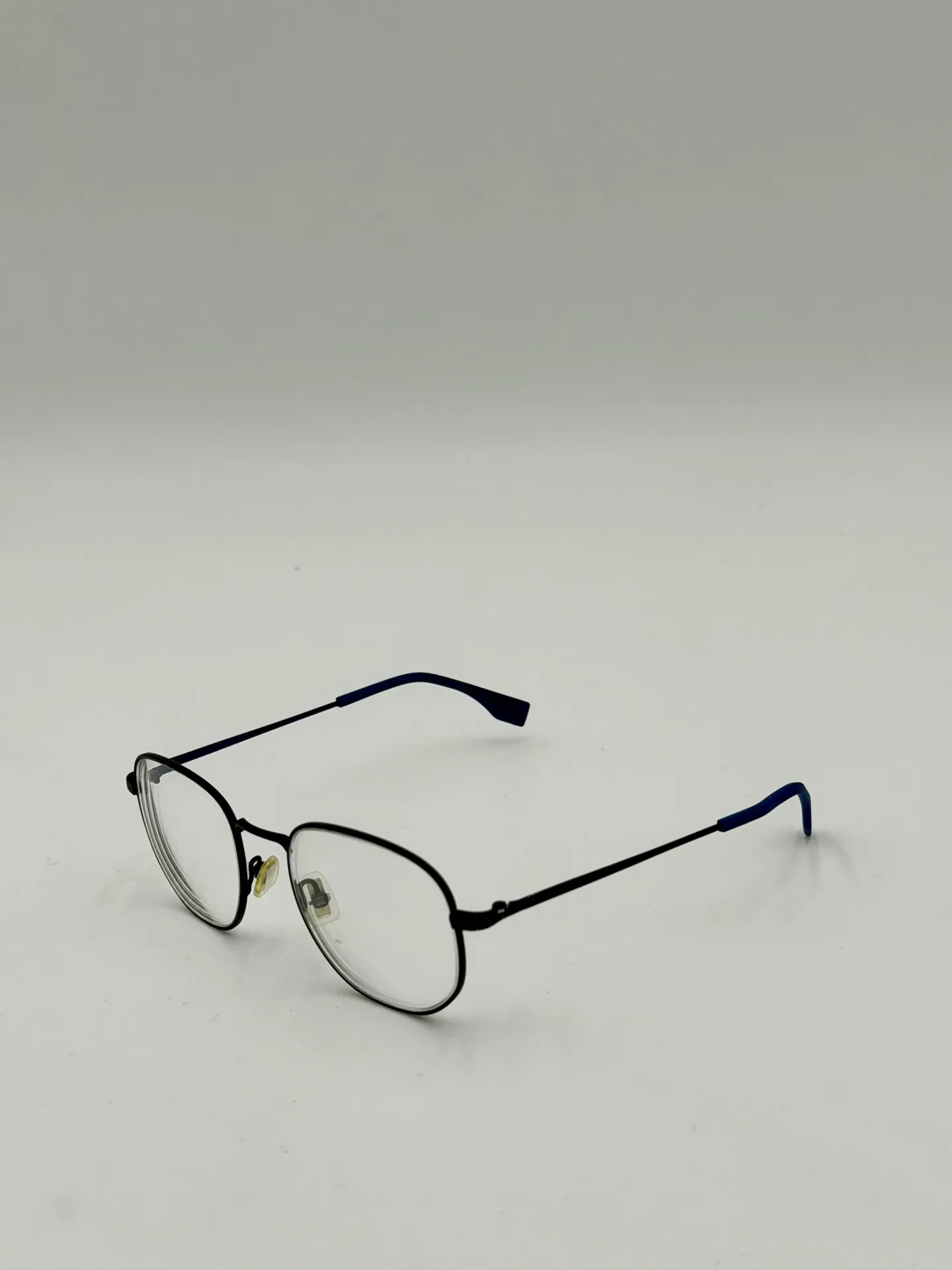 Eyeglasses frame, Boss, Black with blue, Men