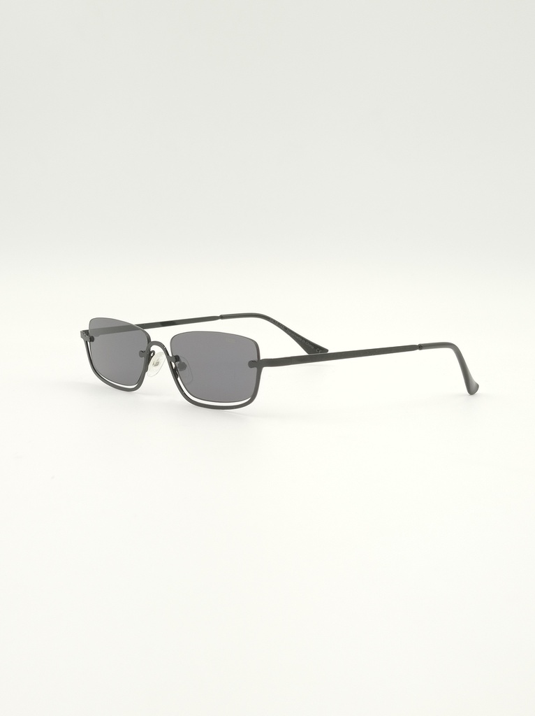 Black Out China Sunglasses, Black, Male