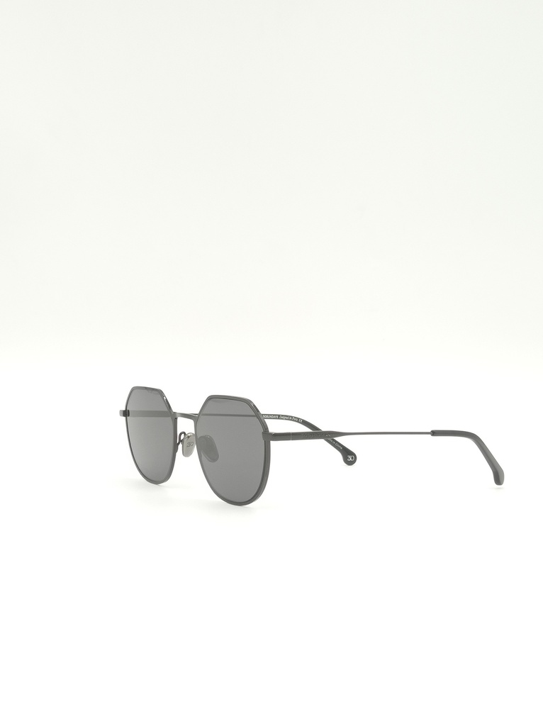 Eyewa China Sunglasses, Black, Male