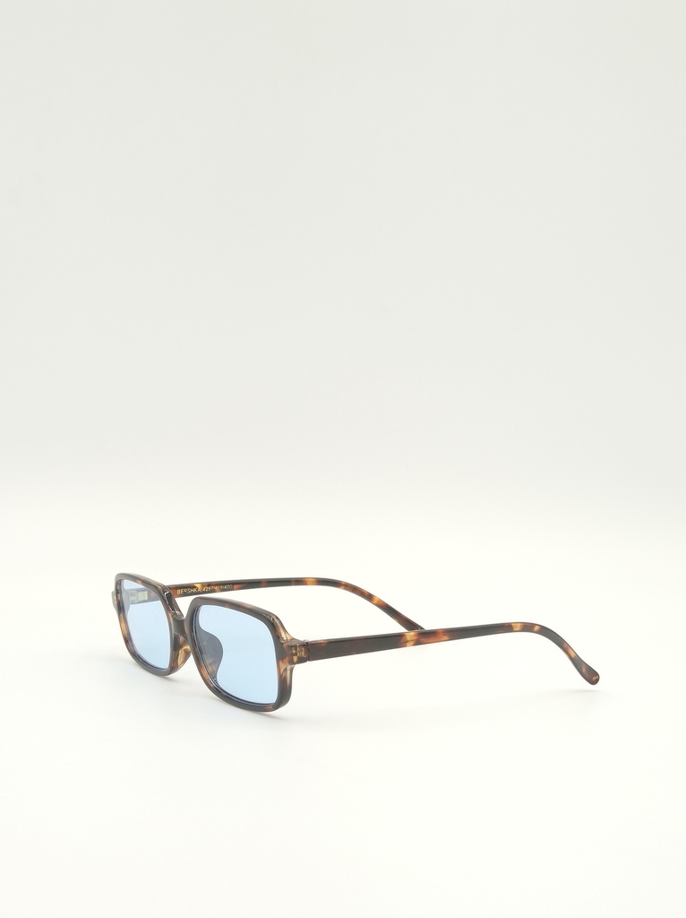 Bershka China Sunglasses, Brown, Male
