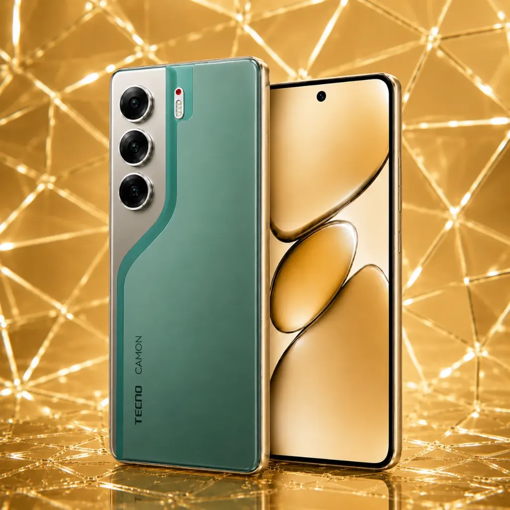Mobile, Camon 40 pro, 256GB+24GB RAM, Green