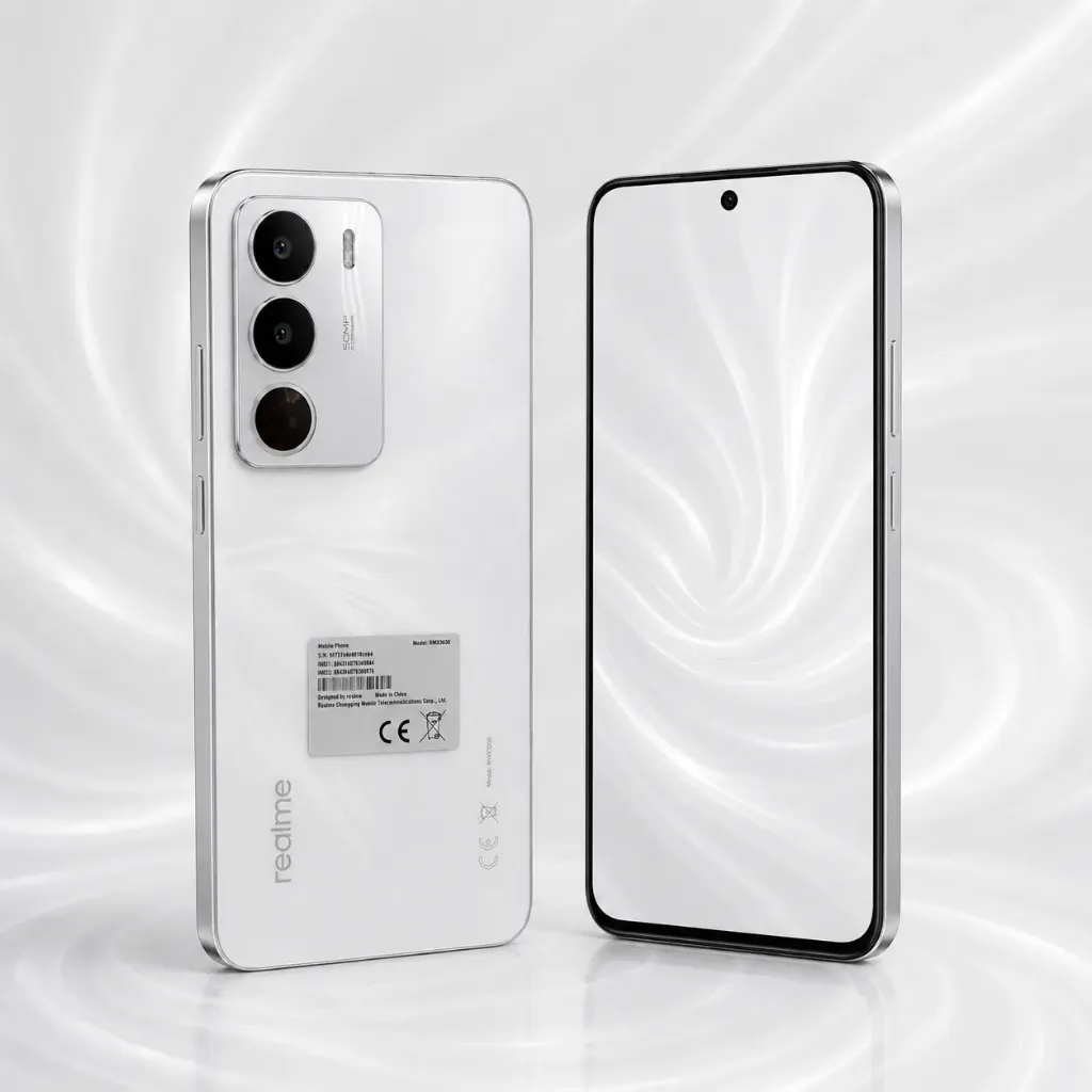 Mobile, Realme, White